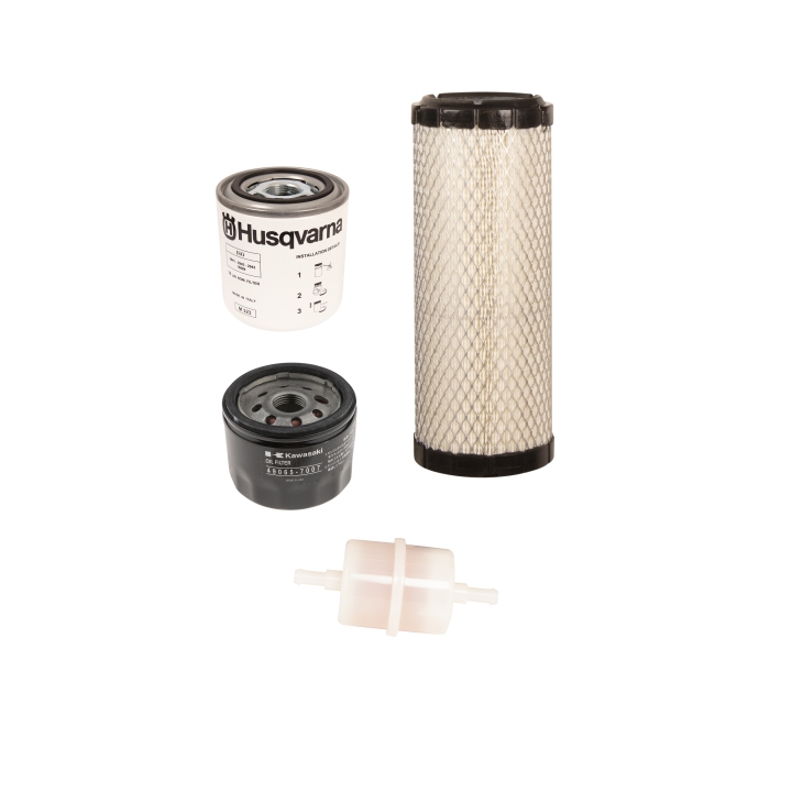 Maintenance kit with engine oil filter, air filter, fuel filter, hydraulic oil filter - every 200h i gruppen  hos Gräsklipparbutiken (5349761-02)