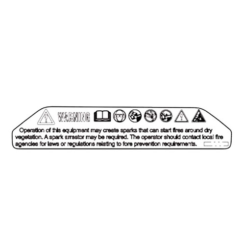 Decal Warning, T540Xp Mark3! i gruppen hos Gräsklipparbutiken (5360309-01)