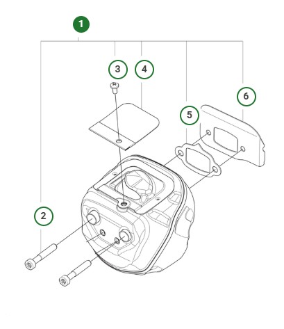 Ljuddämparsats 564XPG i gruppen hos Gräsklipparbutiken (5361817-01)