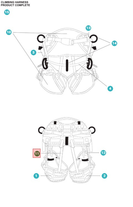 ELASTIC WEB SET LEG/BACK i gruppen  hos Gräsklipparbutiken (5367709-01)