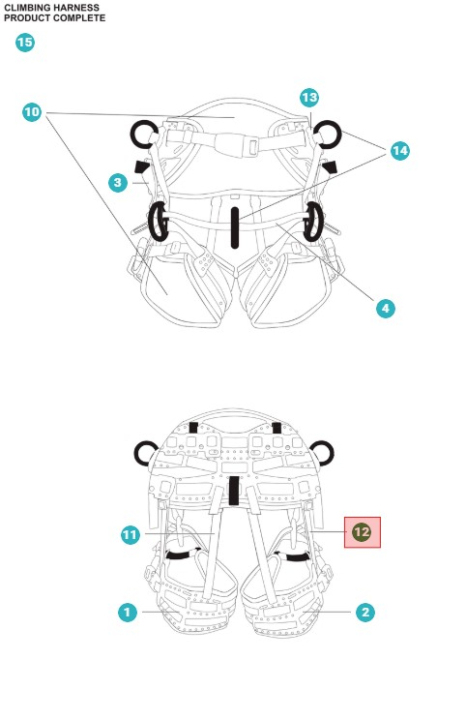 ELASTIC WEB SET HIP/LEG i gruppen  hos Gräsklipparbutiken (5367710-01)