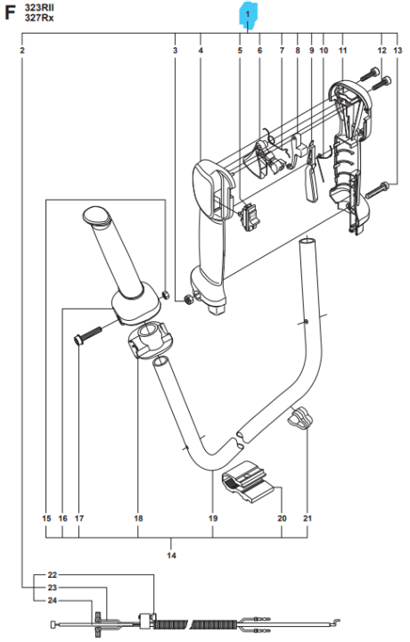 Handtagssyst Kpl i gruppen  hos Gräsklipparbutiken (5374245-11)