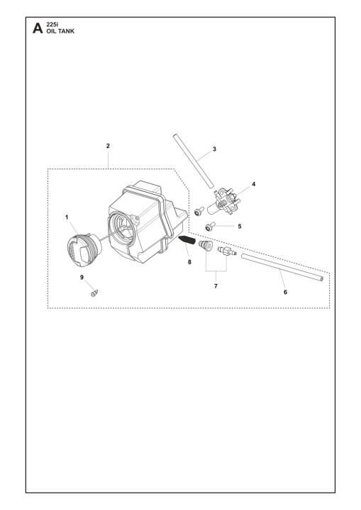 Tank Assy 225I Servicer Parts i gruppen  hos Gräsklipparbutiken (5376482-01)