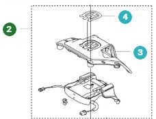 Täcklockssats Automower 320 Nera i gruppen  hos Gräsklipparbutiken (5388762-01)