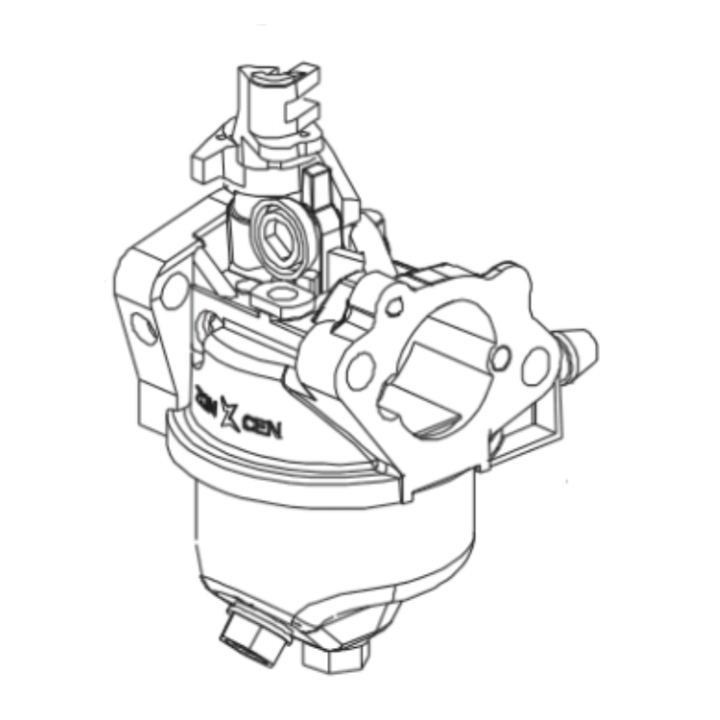 CARBURETTOR CARBURETTOR HS 123 i gruppen Reservdelar Gräsklippare / Reservdelar till Motorer / Reservdelar HS123A (970709701) hos Gräsklipparbutiken (5389681-01)