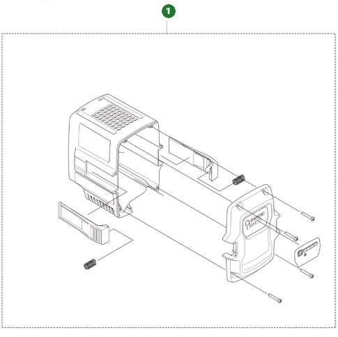 Skal Husqvarna B140 batteri i gruppen  hos Gräsklipparbutiken (5389944-01)