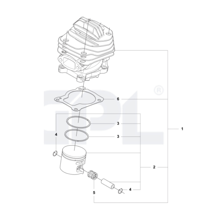 Cylinderkit 564XPG i gruppen  hos Gräsklipparbutiken (5400723-02)
