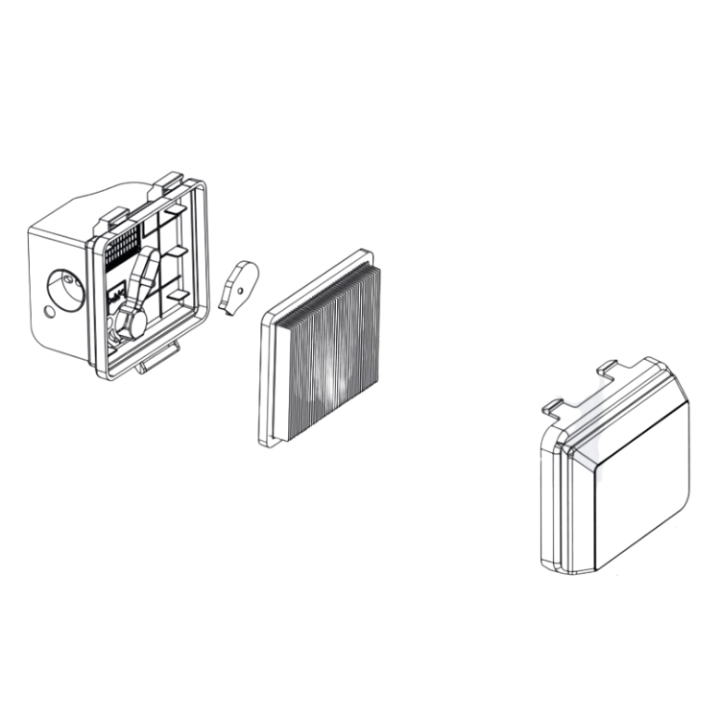 AIR FILTER ASSY i gruppen Reservdelar Gräsklippare / Reservdelar till Motorer / Reservdelar HS225P (970855201) hos Gräsklipparbutiken (5401083-01)