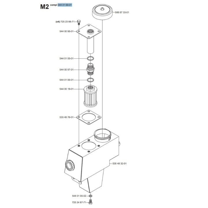 Tank i gruppen Reservdelar Gräsklippare / Reservdelar Husqvarna Rider / Reservdelar Rider Pro 18 AWD hos Gräsklipparbutiken (5440169-01)