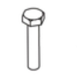 SCREW DIN 933 M10X50 12,9 i gruppen  hos Gräsklipparbutiken (5441141-02)