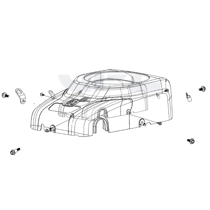 Fan Cover i gruppen Reservdelar Gräsklippare / Reservdelar till Motorer / Reservdelar HS452AE (970710501) hos Gräsklipparbutiken (5460295-01)