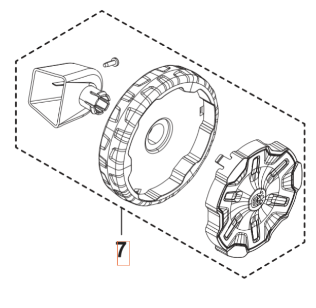 Wheel With Axle i gruppen  hos Gräsklipparbutiken (5460920-01)