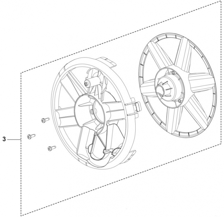 Hose Reel Support i gruppen  hos Gräsklipparbutiken (5460927-01)