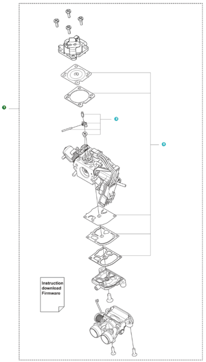 CARBURETTOR KIT 560/562MKII i gruppen  hos Gräsklipparbutiken (5461482-01)
