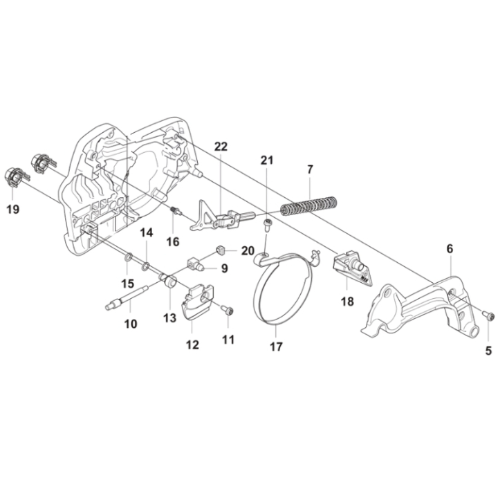 Kopplingskåpa Husqvarna 550i XP i gruppen  hos Gräsklipparbutiken (5461559-01)