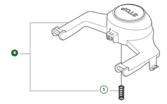 BUTTON KIT STOP P14 i gruppen  hos Gräsklipparbutiken (5465071-01)
