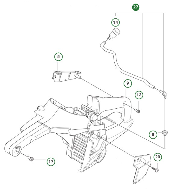 BREATHER HOSE ASSY 540XP MARK i gruppen  hos Gräsklipparbutiken (5465440-01)