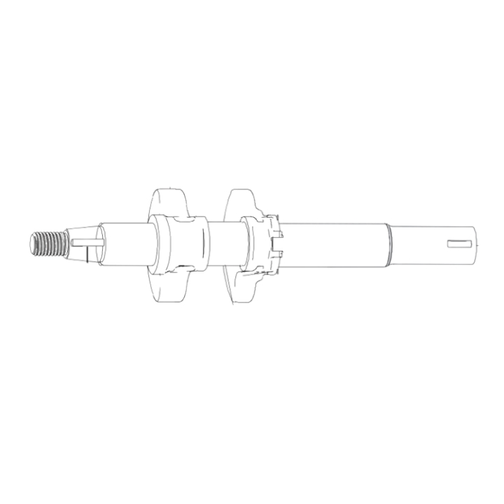 CRANKSHAFT 25MM i gruppen Reservdelar Gräsklippare / Reservdelar till Motorer / Reservdelar HS139A, HS139AE (970709801) hos Gräsklipparbutiken (5471928-01)