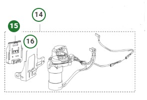 Fäste batteri Husqvarna HS166AE i gruppen  hos Gräsklipparbutiken (5472820-01)