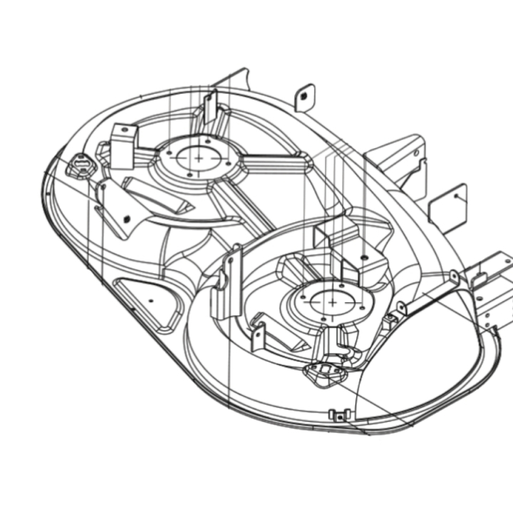 Klippaggregatsats Ts 112 Versio i gruppen Reservdelar Gräsklippare / Reservdelar Husqvarna Traktorer / ➤ TS modeller / Reservdelar Husqvarna TS 112 hos Gräsklipparbutiken (5473167-01)