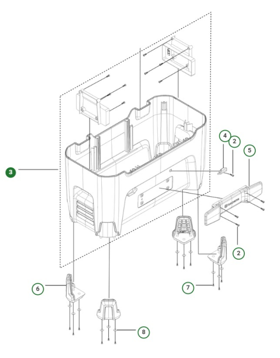 HOUSING ASSY SPARE PART KIT i gruppen  hos Gräsklipparbutiken (5475685-01)