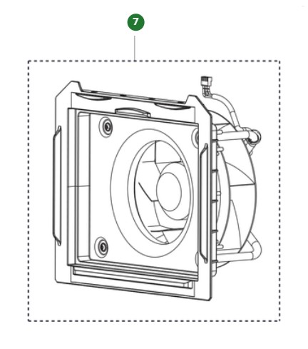 FAN MOTOR ASSY FAN KIT A 25 (2 i gruppen  hos Gräsklipparbutiken (5475712-01)