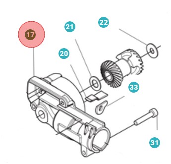 Ousing Assy A Spare Part i gruppen  hos Gräsklipparbutiken (5484520-01)