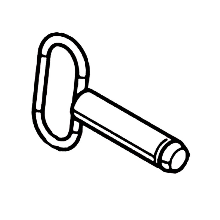 Pin Rops Clear Zinc i gruppen Reservdelar Gräsklippare / Reservdelar Husqvarna Rider / Reservdelar Husqvarna P525D hos Gräsklipparbutiken (5743880-02)