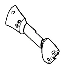 Handtagshalva Höger Orange i gruppen  hos Gräsklipparbutiken (5747021-01)