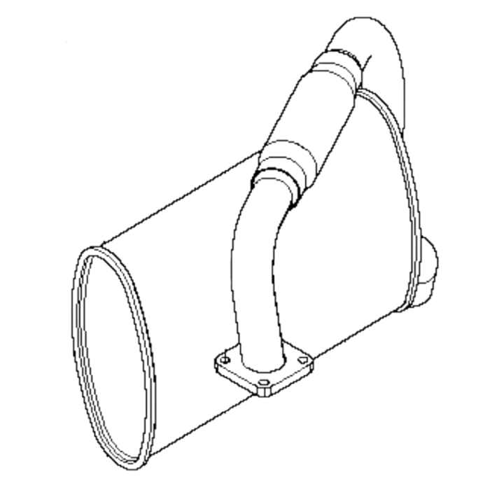 Ljuddämpare i gruppen Reservdelar Gräsklippare / Reservdelar Husqvarna Rider / Reservdelar Husqvarna P520D hos Gräsklipparbutiken (5759621-01)