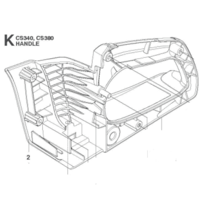 Handtag Bakre i gruppen hos Gräsklipparbutiken (5760255-01)