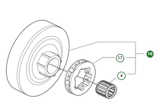 "CLUTCH DRUM KIT 0,325"" 7T" i gruppen  hos Gräsklipparbutiken (5773897-04)
