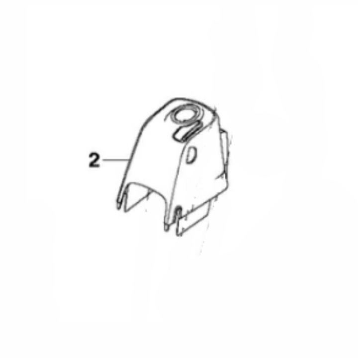 Kåpa i gruppen Reservdelar Gräsklippare / Reservdelar McCulloch Åkgräsklippare / Reservdelar McCulloch M125-97FH hos Gräsklipparbutiken (5775462-02)