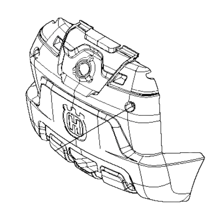 Bakre Panel i gruppen Reservdelar Gräsklippare / Reservdelar Husqvarna Rider / Reservdelar Rider 112iC hos Gräsklipparbutiken (5777163-02)