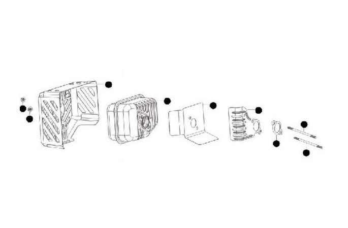 Kit Ljuddämpare i gruppen Reservdelar Gräsklippare / Reservdelar McCulloch Gå-Bakom Gräsklippare / Reservdelar McCulloch M56-150WF hos Gräsklipparbutiken (5798290-05)