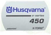 Dekal Husqvarna 450 E-series i gruppen  hos Gräsklipparbutiken (5808153-02)