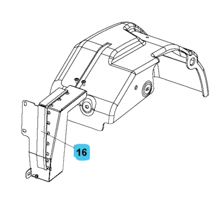 Konsol i gruppen Reservdelar Gräsklippare / Reservdelar Husqvarna Rider / Reservdelar Husqvarna P525DX hos Gräsklipparbutiken (5819851-01)