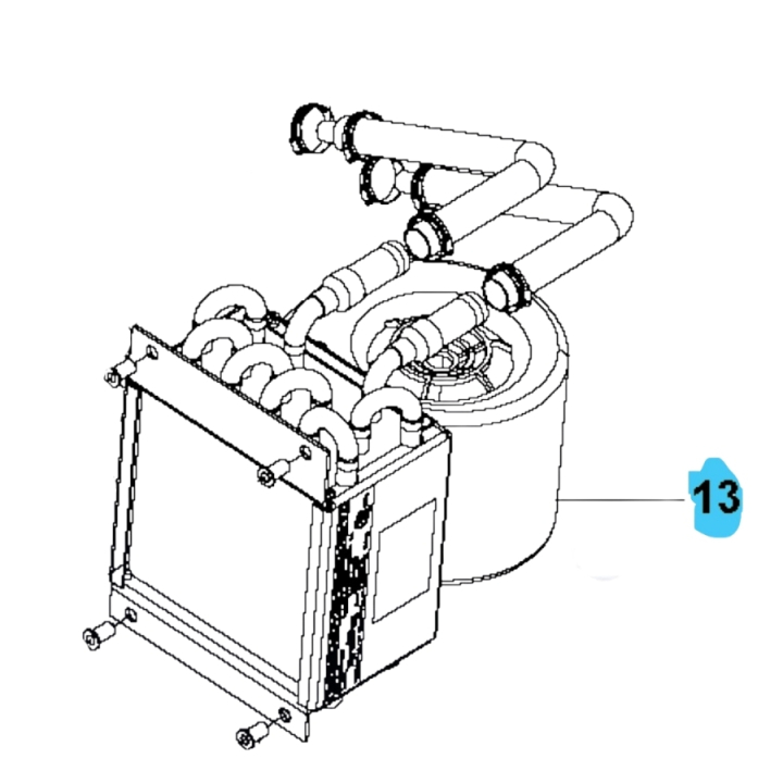 Varmvattenberedare i gruppen Reservdelar Gräsklippare / Reservdelar Husqvarna Rider / Reservdelar Husqvarna P525DX hos Gräsklipparbutiken (5819871-01)