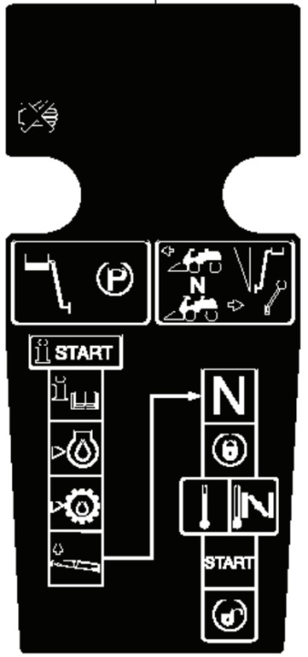 Dekal i gruppen Reservdelar Gräsklippare / Reservdelar Husqvarna Rider / Reservdelar Rider 320 AWD hos Gräsklipparbutiken (5825700-01)