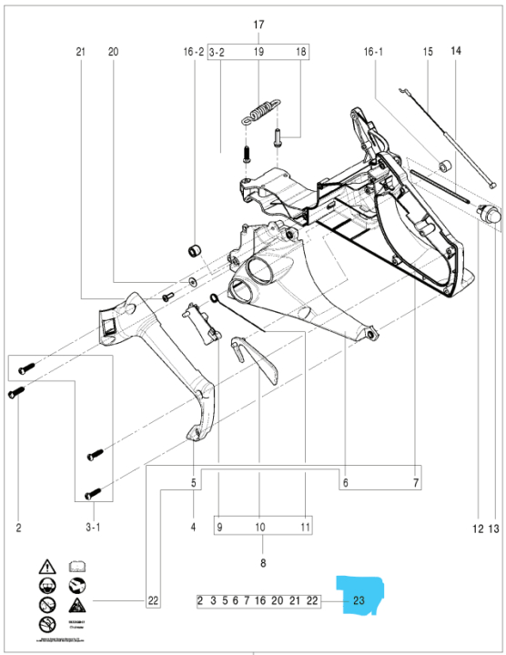 Rear Handle Assy i gruppen hos Gräsklipparbutiken (5826311-01)