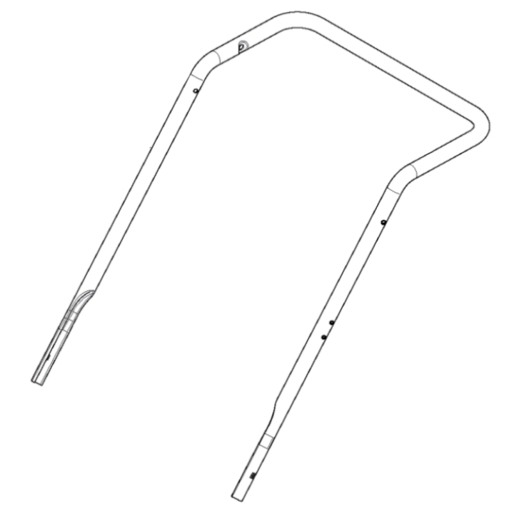 Handtag övre i gruppen Reservdelar Gräsklippare / Reservdelar Husqvarna Gå-Bakom Gräsklippare / Reservdelar Husqvarna LB246E hos Gräsklipparbutiken (5827257-04)