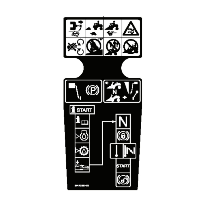 Dekal i gruppen Reservdelar Gräsklippare / Reservdelar Husqvarna Rider / Reservdelar Rider 15T AWD & 15Ts AWD hos Gräsklipparbutiken (5842262-01)