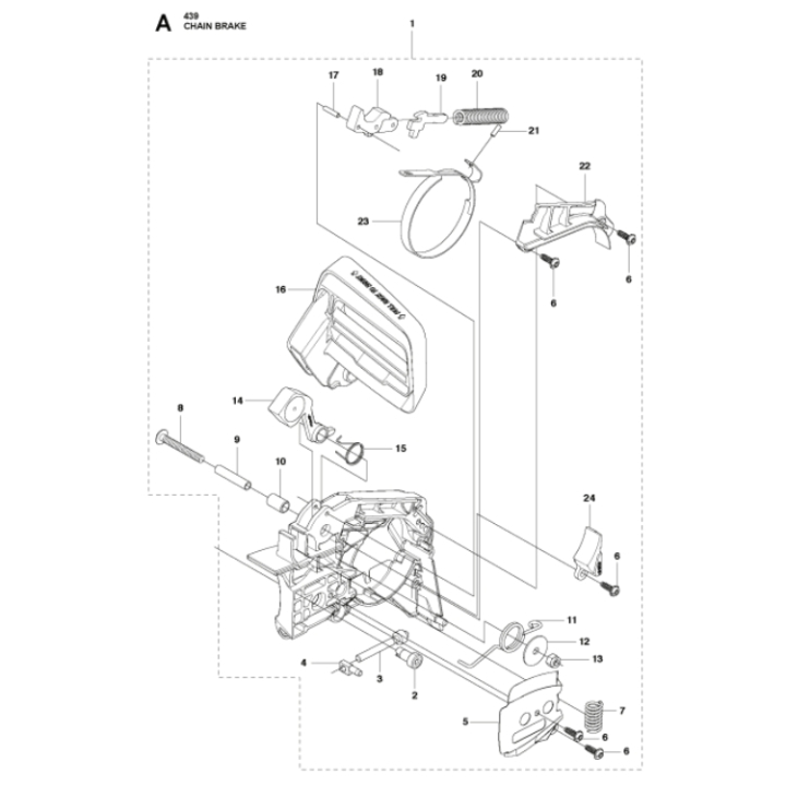 Clutch Cover Assy 439 i gruppen  hos Gräsklipparbutiken (5851350-01)
