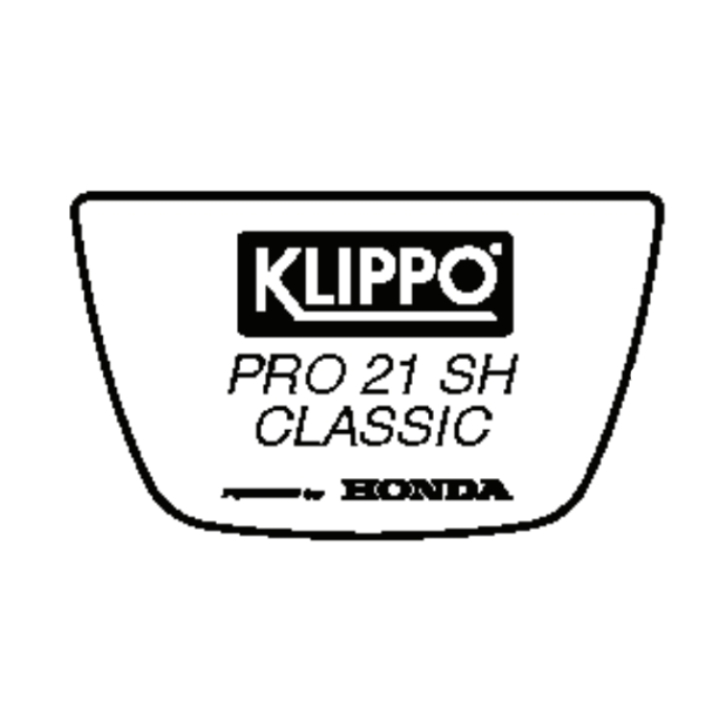 Dekal i gruppen Reservdelar Gräsklippare / Reservdelar Klippo / Reservdelar Klippo Pro 21 SH Classic hos Gräsklipparbutiken (5858365-06)