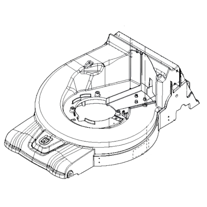 Chassie i gruppen Reservdelar Gräsklippare / Reservdelar Husqvarna Gå-Bakom Gräsklippare / Reservdelar Husqvarna LC551VBP hos Gräsklipparbutiken (5871975-06)
