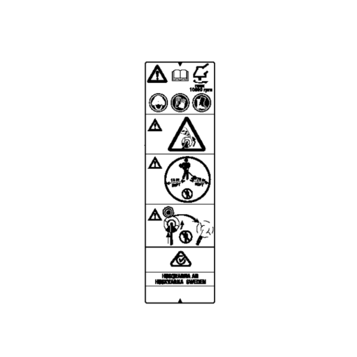 DECAL WARNING i gruppen  hos Gräsklipparbutiken (5873626-01)