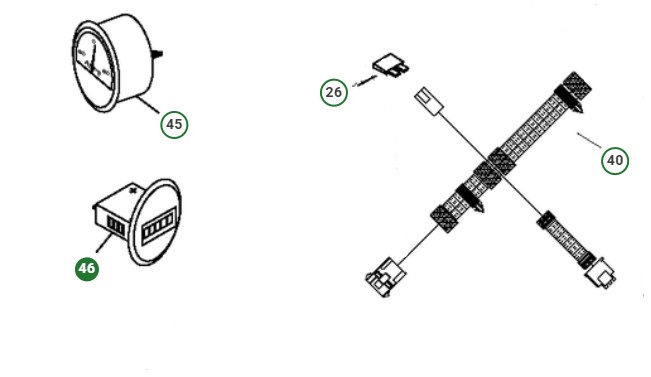 GAUGE HOUR METER, PRIME SILVER i gruppen Reservdelar Gräsklippare / Reservdelar Husqvarna Traktorer / ➤ TS modeller / Reservdelar Husqvarna TS 342 hos Gräsklipparbutiken (5875540-06)