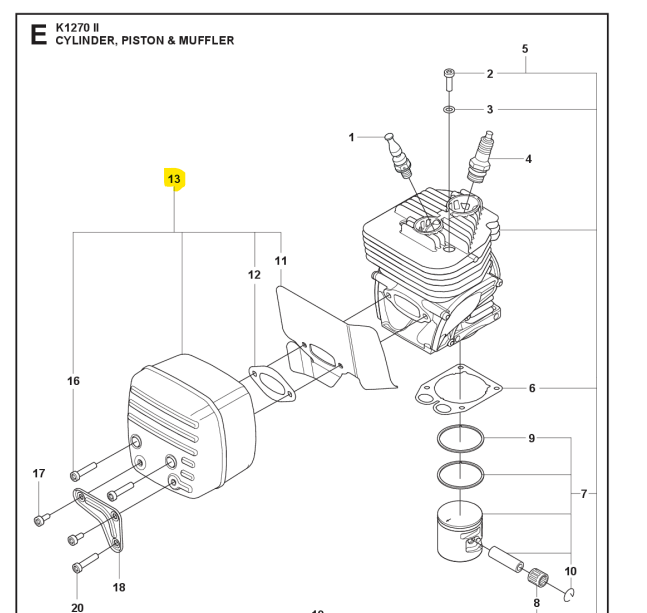 Muffler Kit i gruppen  hos Gräsklipparbutiken (5881378-04)