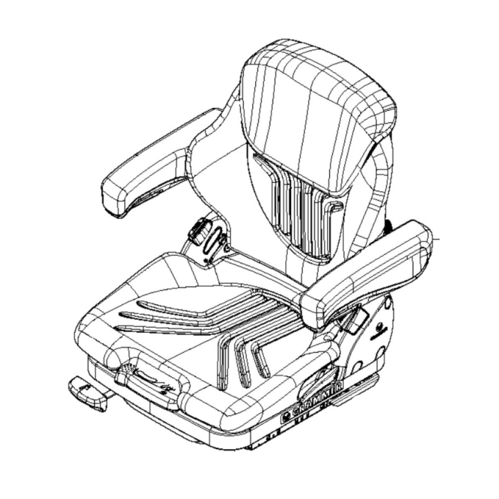 Komfortsäte i gruppen Reservdelar Gräsklippare / Reservdelar Husqvarna Rider / Reservdelar Husqvarna P525DX hos Gräsklipparbutiken (5889083-01)