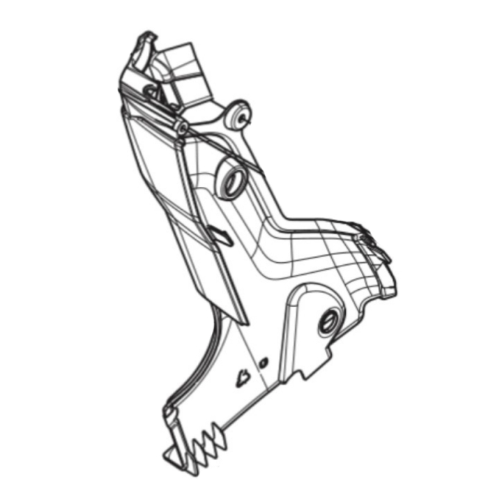 Cover Steering Column, Left i gruppen Reservdelar Gräsklippare / Reservdelar Husqvarna Rider / Reservdelar Rider 419 TSX AWD hos Gräsklipparbutiken (5894976-01)